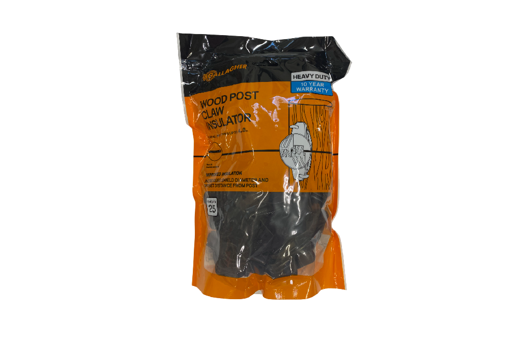 Isolateurs à griffes pour poteaux en bois