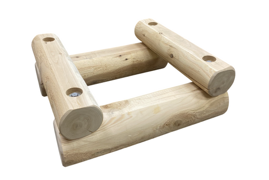 Cedar Log Hive Stand