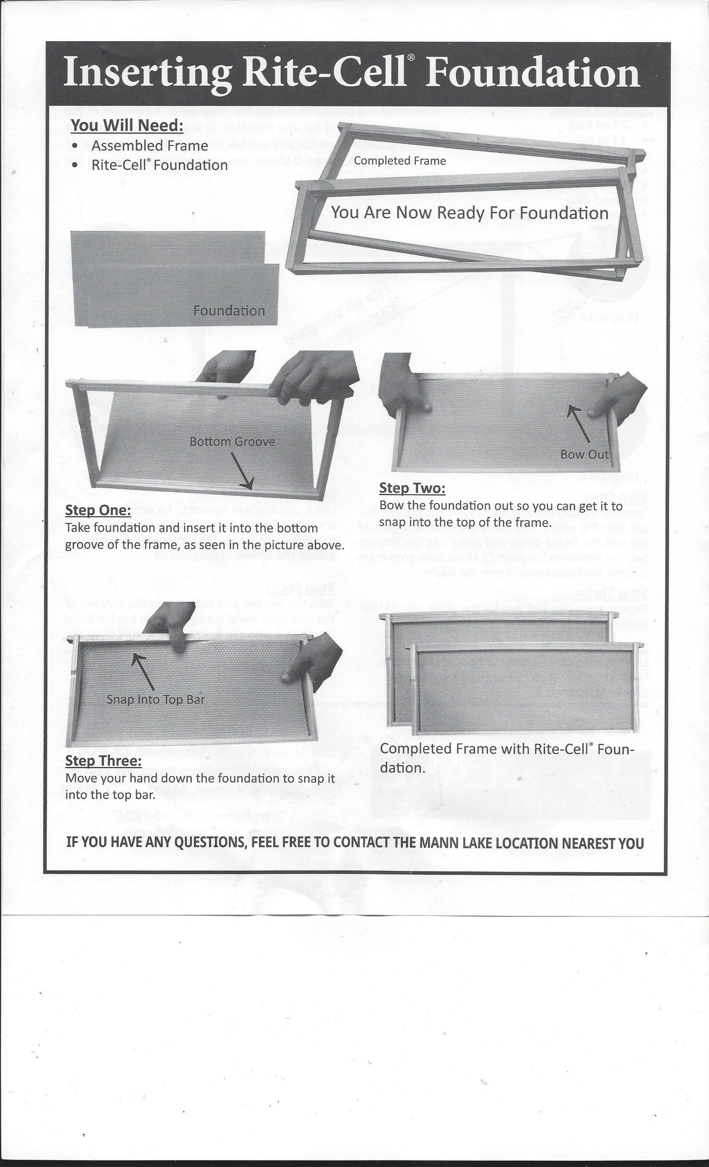 Medium Unassembled Frames for Plastic Foundation